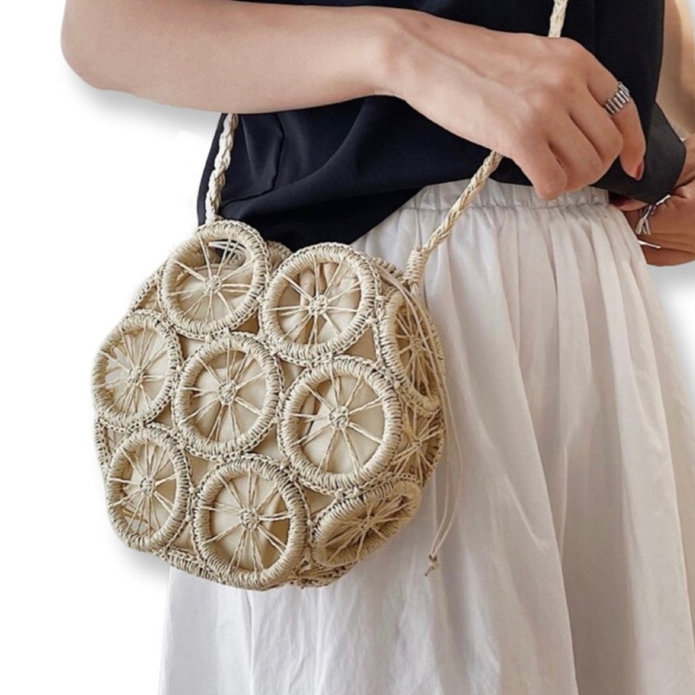 Elegant Cream Crossbody Bag